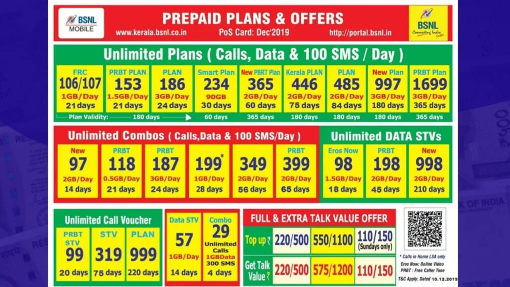 bsnl recharge plan 2024